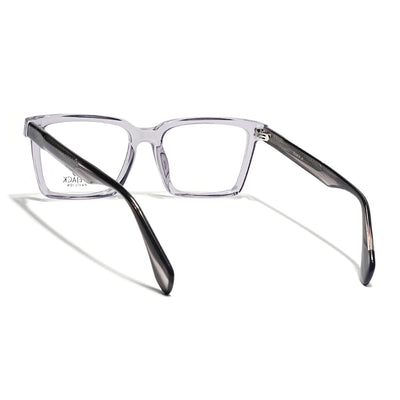 Eyejack Grey Rectangle Eyeglasses for Men & Women (163004FCL2262)