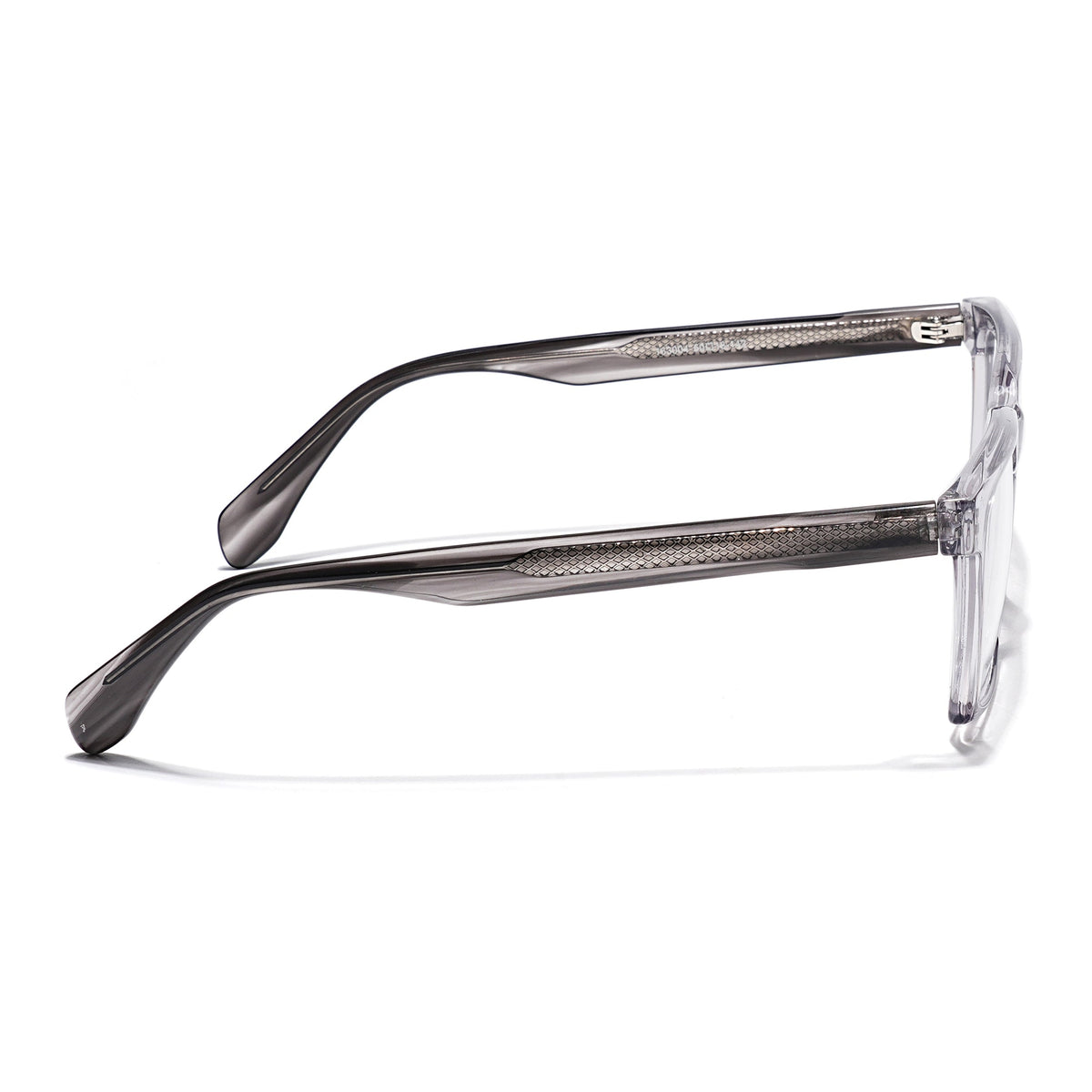 Eyejack Grey Rectangle Eyeglasses for Men & Women (163004FCL2262)