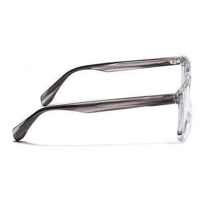 Eyejack Grey Rectangle Eyeglasses for Men & Women (163004FCL2262)