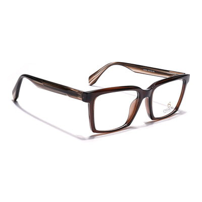 Eyejack Brown Rectangle Eyeglasses for Men & Women (163004FCL2263)