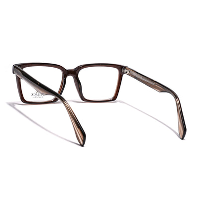 Eyejack Brown Rectangle Eyeglasses for Men & Women (163004FCL2263)