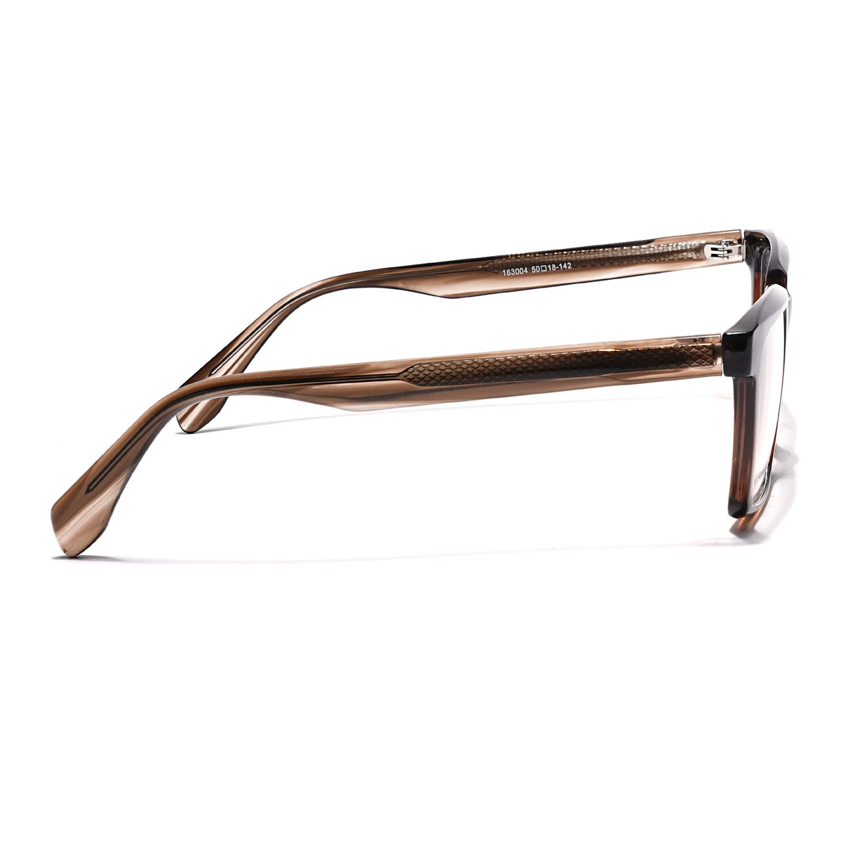 Eyejack Brown Rectangle Eyeglasses for Men & Women (163004FCL2263)