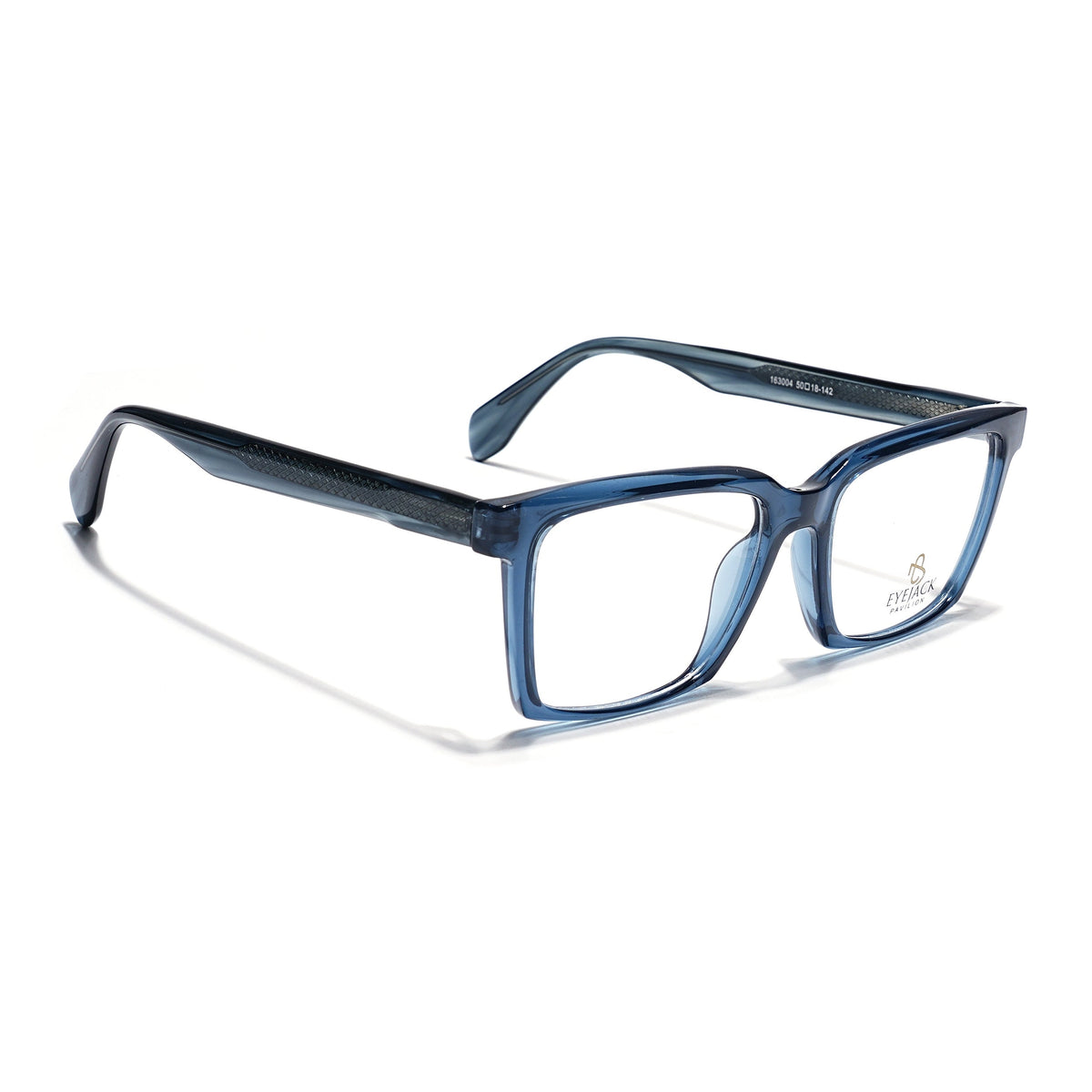 Eyejack Blue Rectangle Eyeglasses for Men & Women (163004FCL2265)