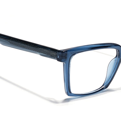 Eyejack Blue Rectangle Eyeglasses for Men & Women (163004FCL2265)
