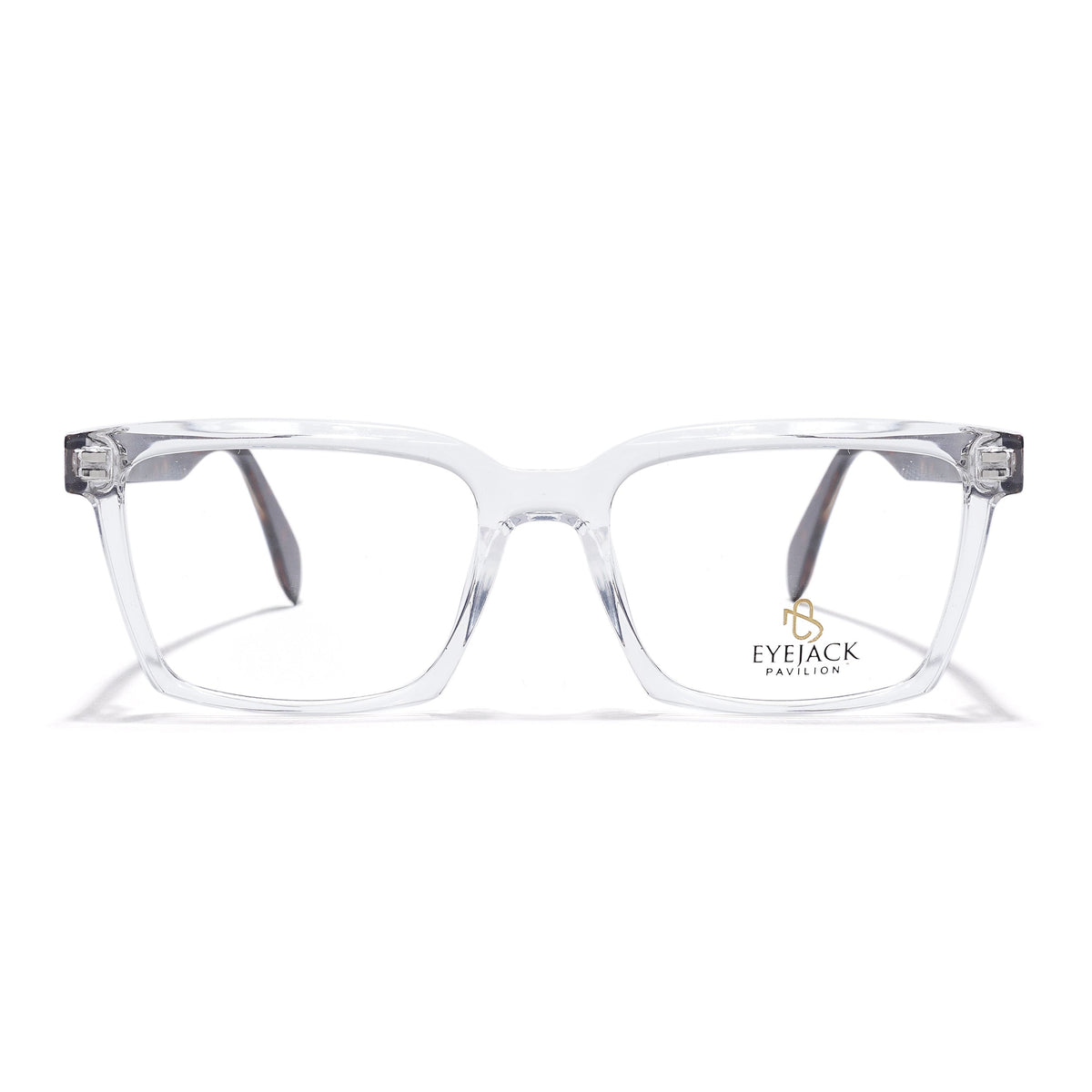 Eyejack Transparent Rectangle Eyeglasses for Men & Women (163004FCL2267)