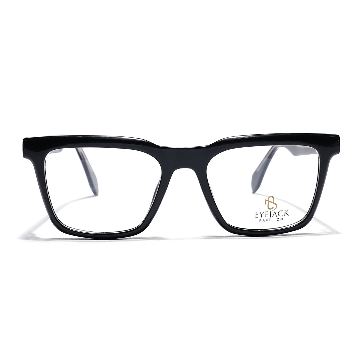 Eyejack Shine Black Wayfarer Eyeglasses for Men & Women (163005FCL2268)