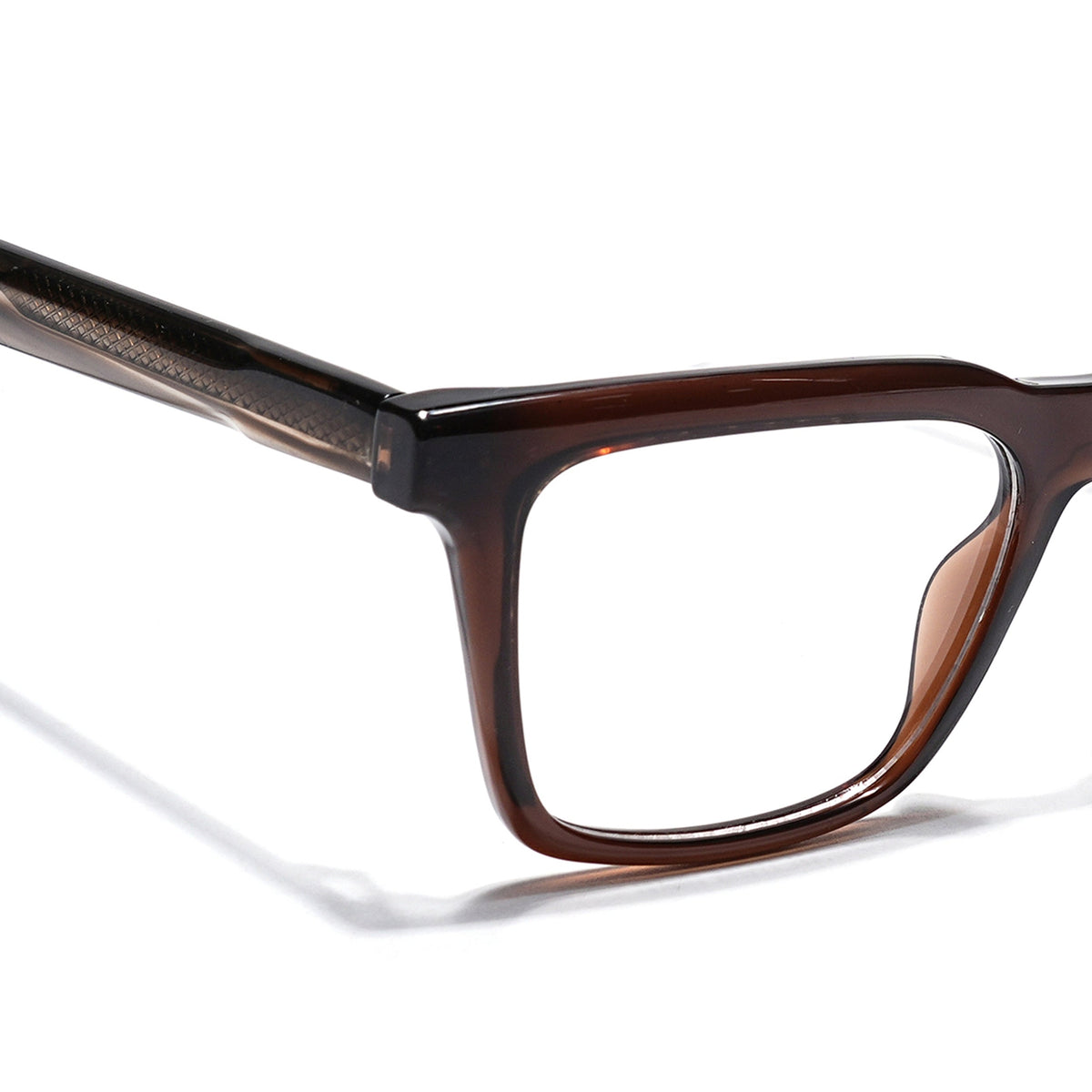 Eyejack Brown Wayfarer Eyeglasses for Men & Women (163005FCL2271)