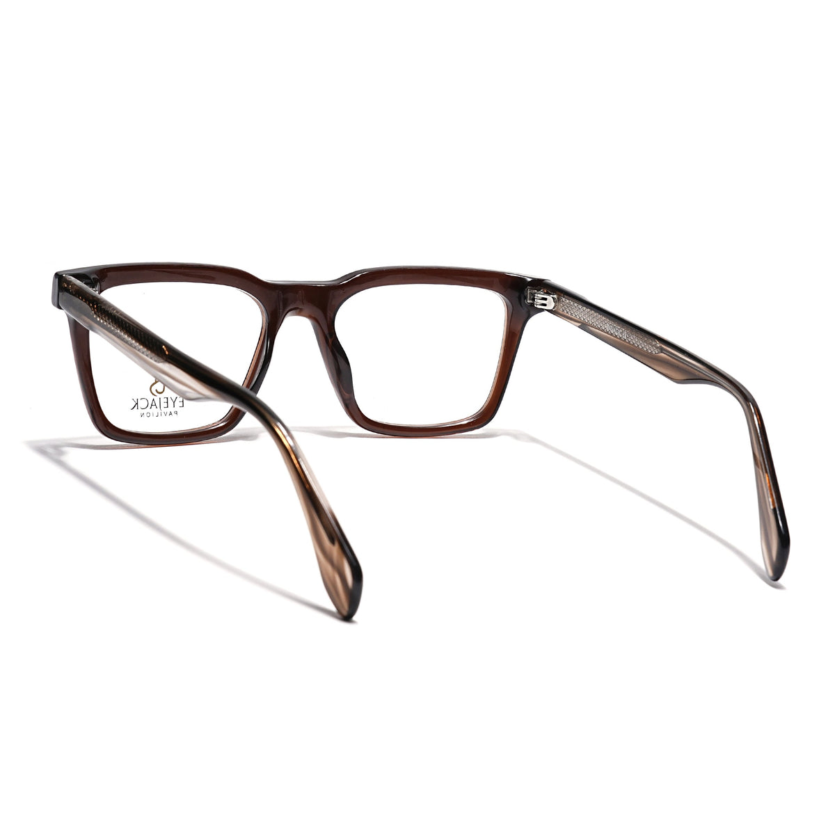 Eyejack Brown Wayfarer Eyeglasses for Men & Women (163005FCL2271)
