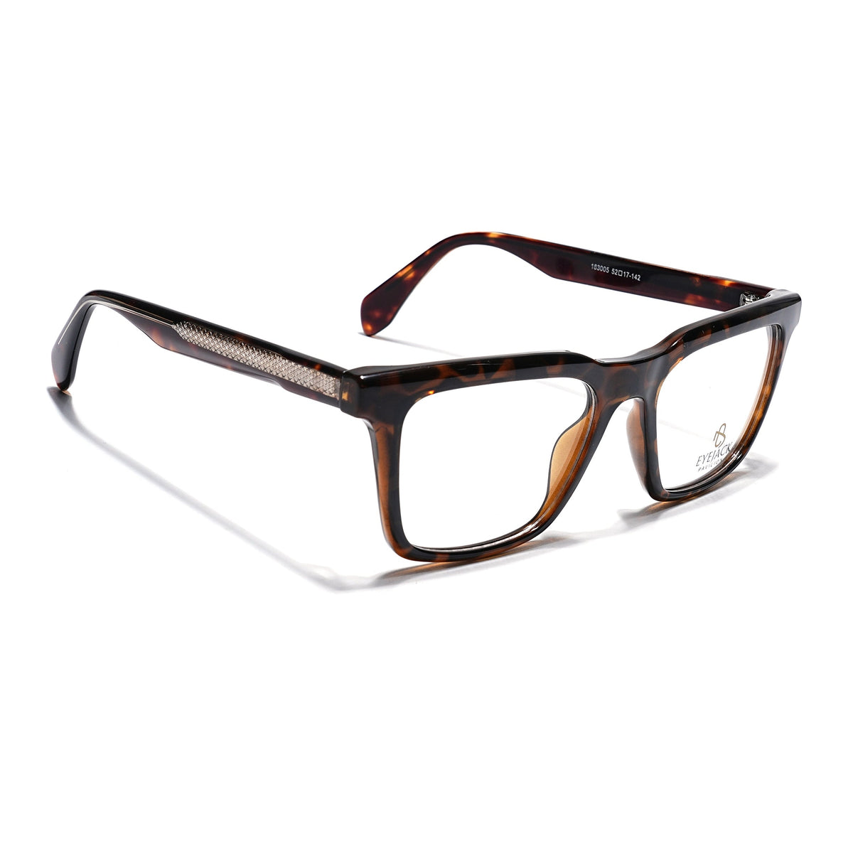 Eyejack Demi Brown Wayfarer Eyeglasses for Men & Women (163005FCL2272)
