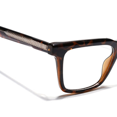 Eyejack Demi Brown Wayfarer Eyeglasses for Men & Women (163005FCL2272)