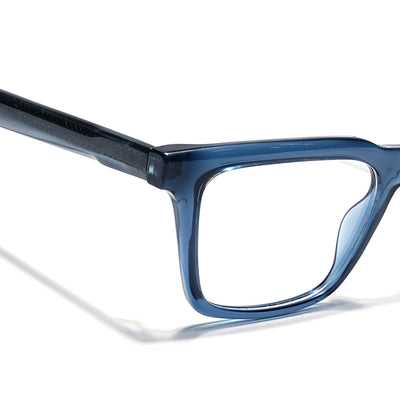 Eyejack Blue Wayfarer Eyeglasses for Men & Women (163005FCL2273)