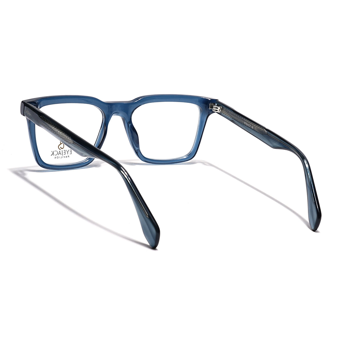 Eyejack Blue Wayfarer Eyeglasses for Men & Women (163005FCL2273)
