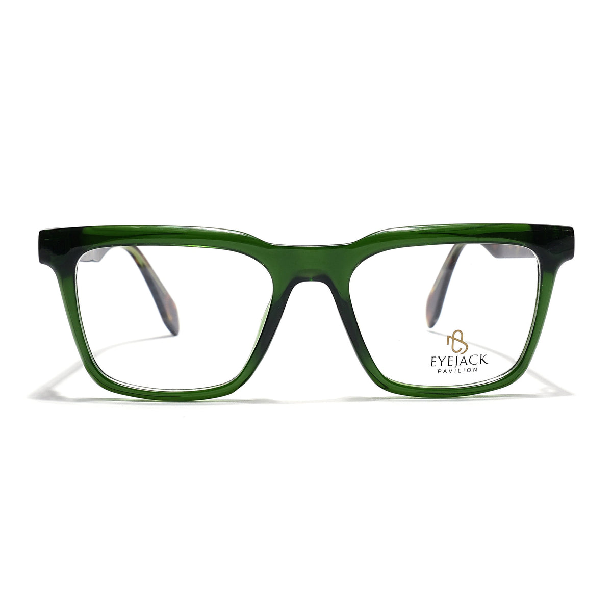 Eyejack Green Wayfarer Eyeglasses for Men & Women (163005FCL2274)