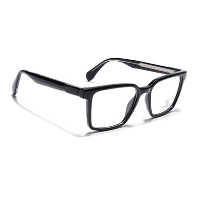 Eyejack Shine Black Wayfarer Eyeglasses for Men & Women (163006FCL2276)