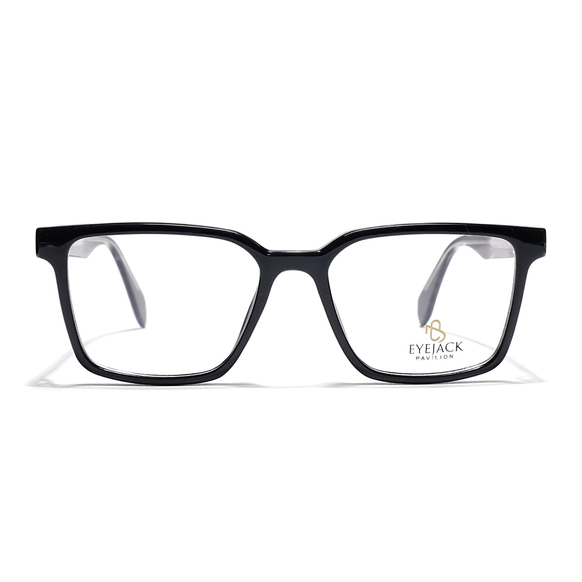 Eyejack Shine Black Wayfarer Eyeglasses for Men & Women (163006FCL2276)