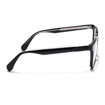 Eyejack Shine Black Wayfarer Eyeglasses for Men & Women (163006FCL2276)