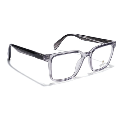 Eyejack Grey Wayfarer Eyeglasses for Men & Women (163006FCL2278)