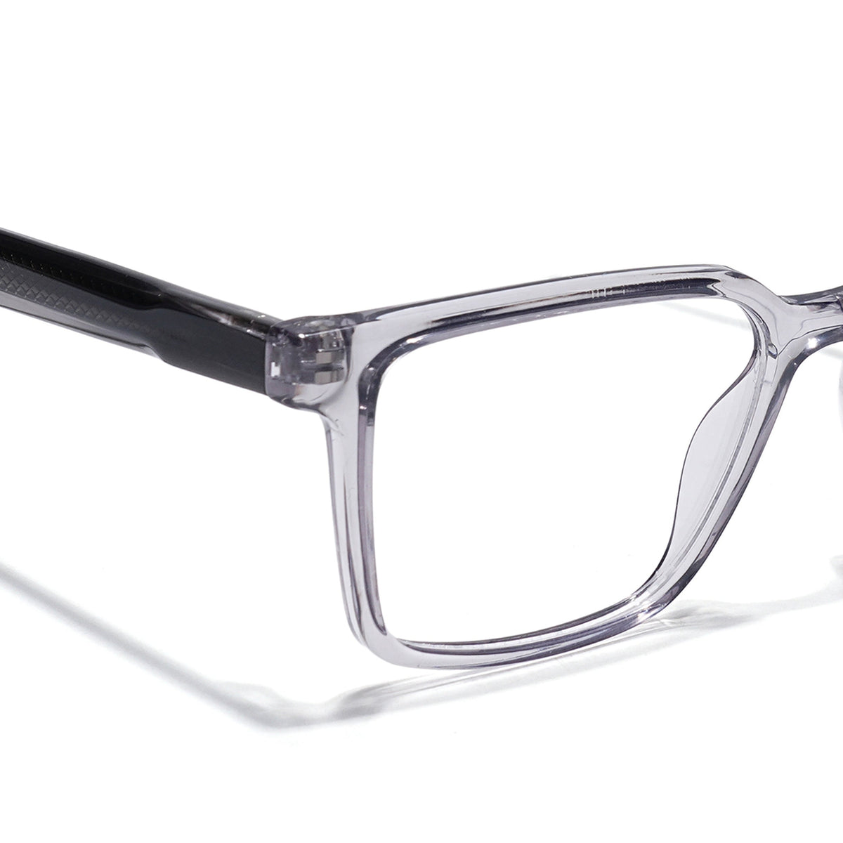 Eyejack Grey Wayfarer Eyeglasses for Men & Women (163006FCL2278)