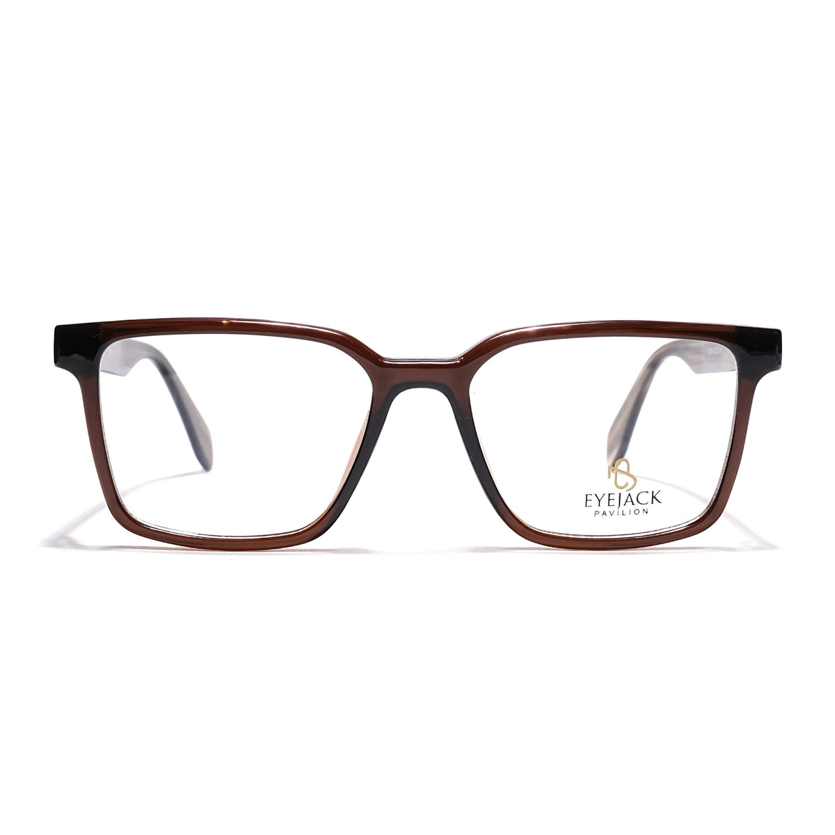 Eyejack Brown Wayfarer Eyeglasses for Men & Women (163006FCL2279)