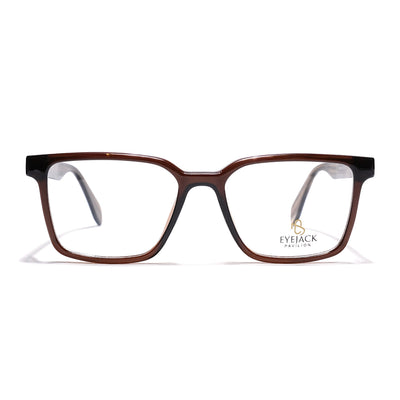 Eyejack Brown Wayfarer Eyeglasses for Men & Women (163006FCL2279)