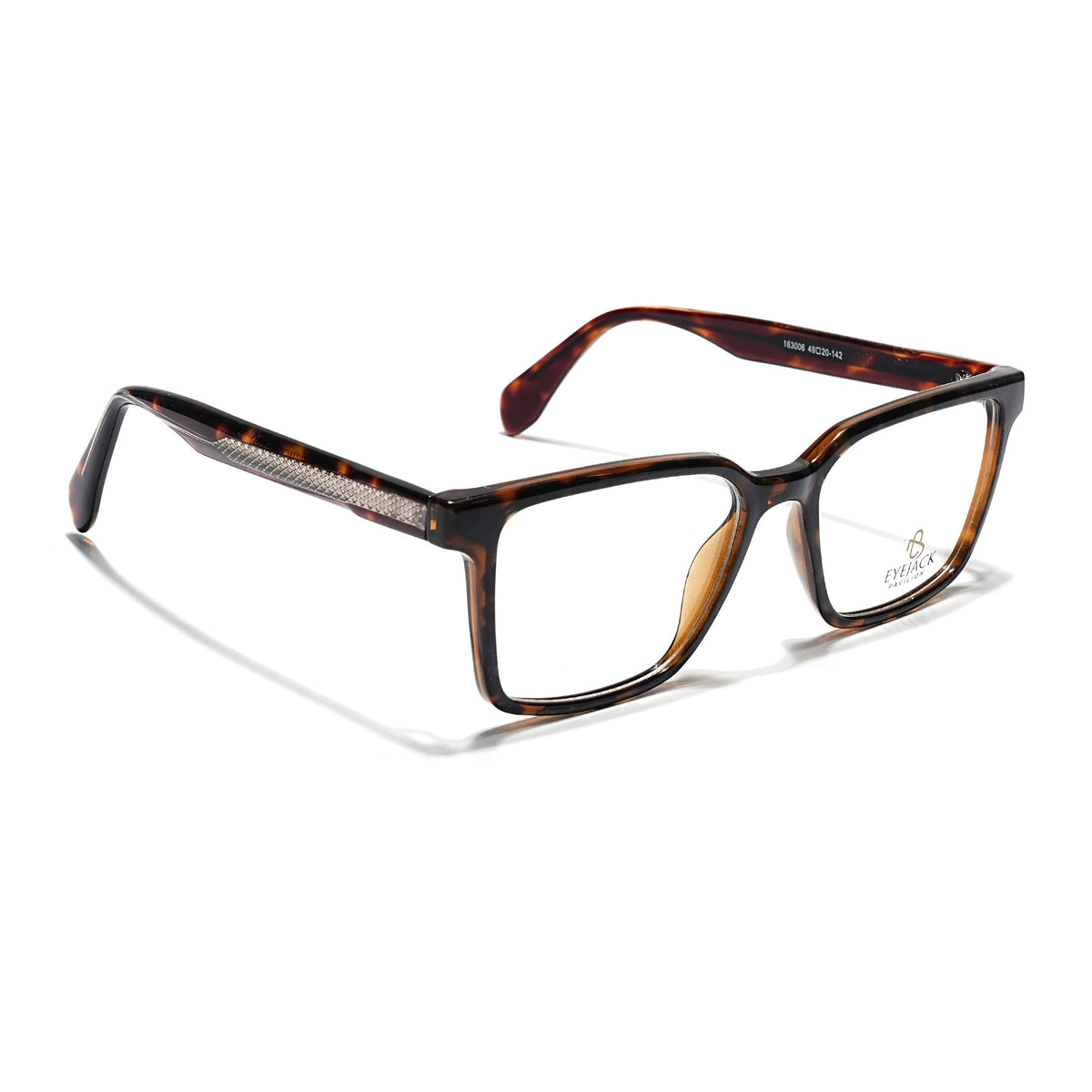 Eyejack Demi Brown Wayfarer Eyeglasses for Men & Women (163006FCL2280)