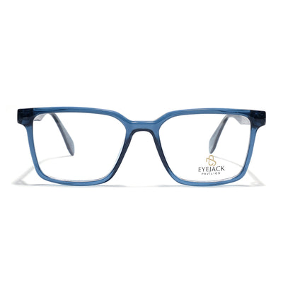 Eyejack Blue Wayfarer Eyeglasses for Men & Women (163006FCL2281)