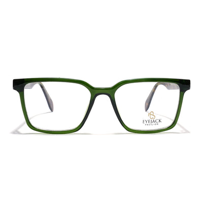 Eyejack Green Wayfarer Eyeglasses for Men & Women (163006FCL2282)