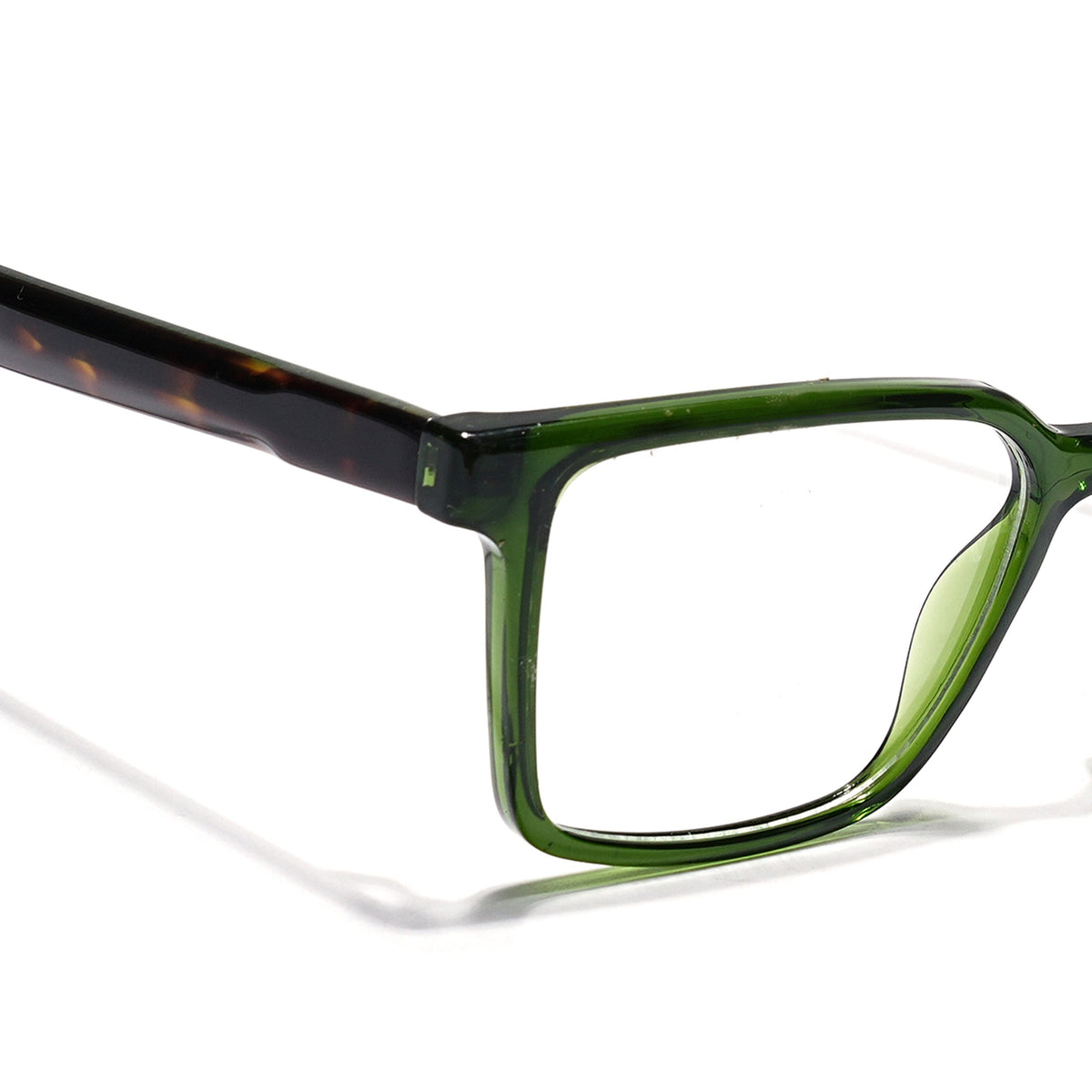 Eyejack Green Wayfarer Eyeglasses for Men & Women (163006FCL2282)