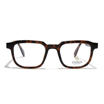 Eyejack Demi Brown Square Eyeglasses for Men & Women (163007FCL2288)