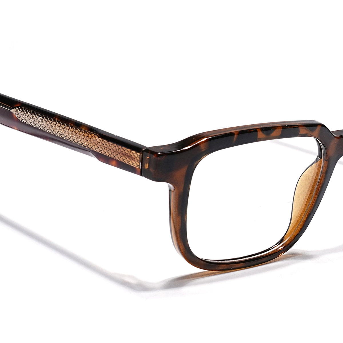 Eyejack Demi Brown Square Eyeglasses for Men & Women (163007FCL2288)