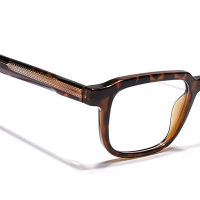 Eyejack Demi Brown Square Eyeglasses for Men & Women (163007FCL2288)