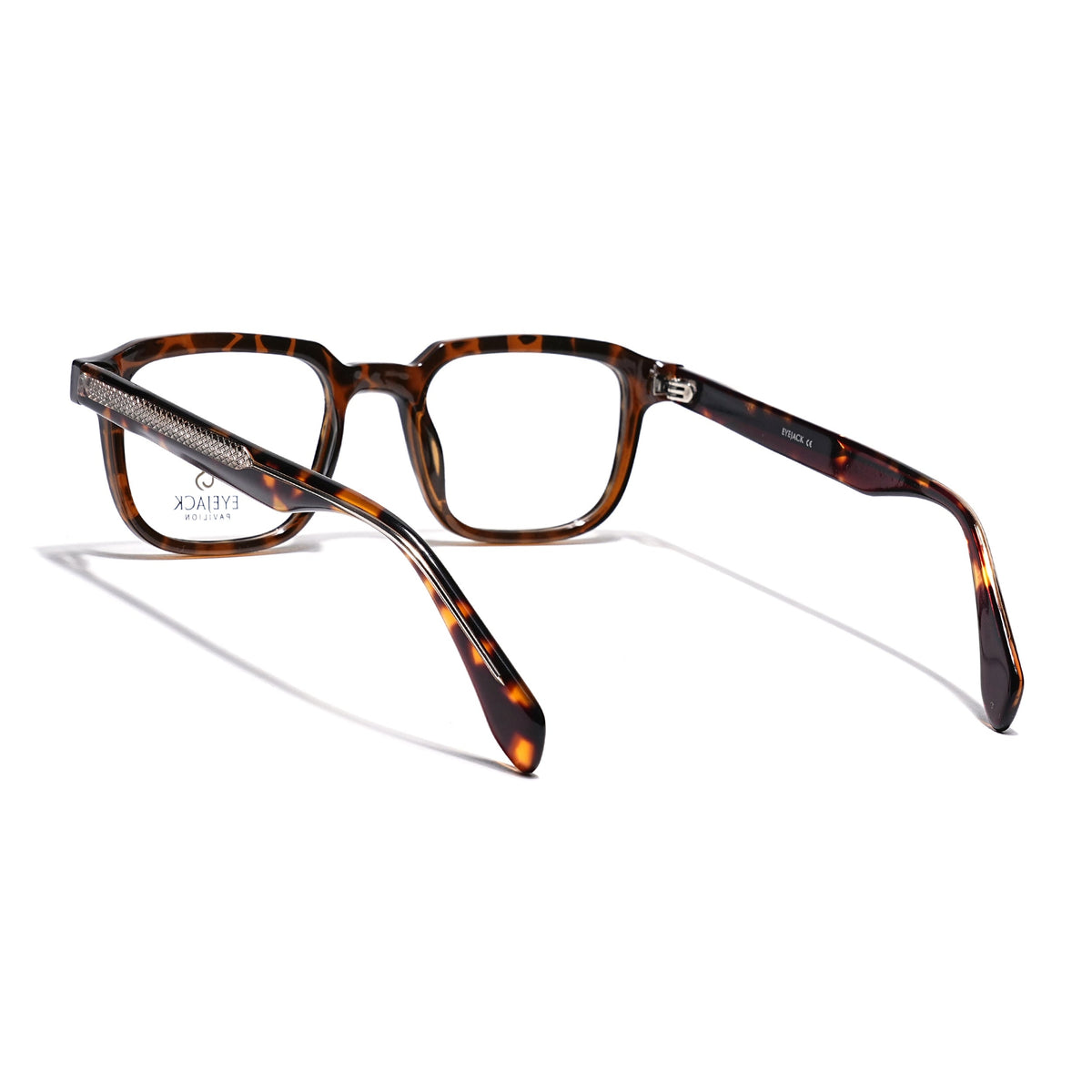 Eyejack Demi Brown Square Eyeglasses for Men & Women (163007FCL2288)