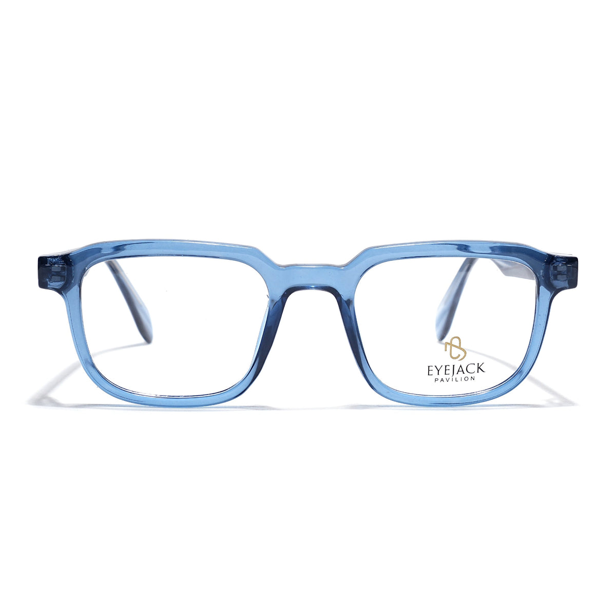Eyejack Blue Square Eyeglasses for Men & Women (163007FCL2289)
