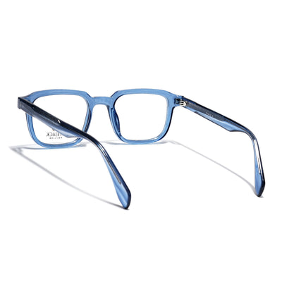 Eyejack Blue Square Eyeglasses for Men & Women (163007FCL2289)