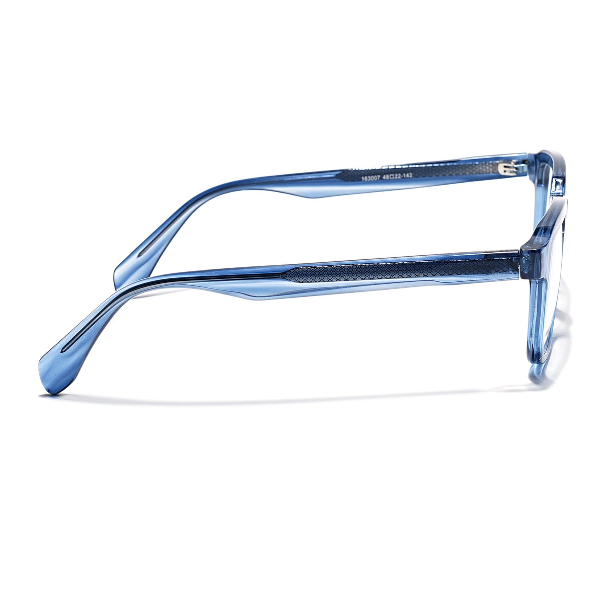 Eyejack Blue Square Eyeglasses for Men & Women (163007FCL2289)