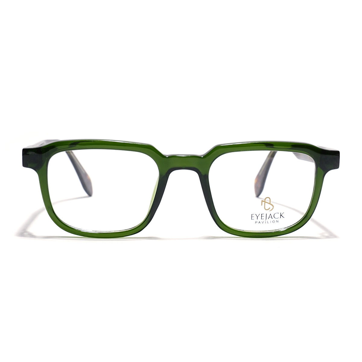 Eyejack Green Square Eyeglasses for Men & Women (163007FCL2290)