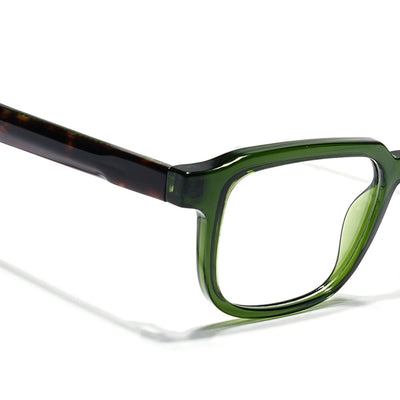 Eyejack Green Square Eyeglasses for Men & Women (163007FCL2290)