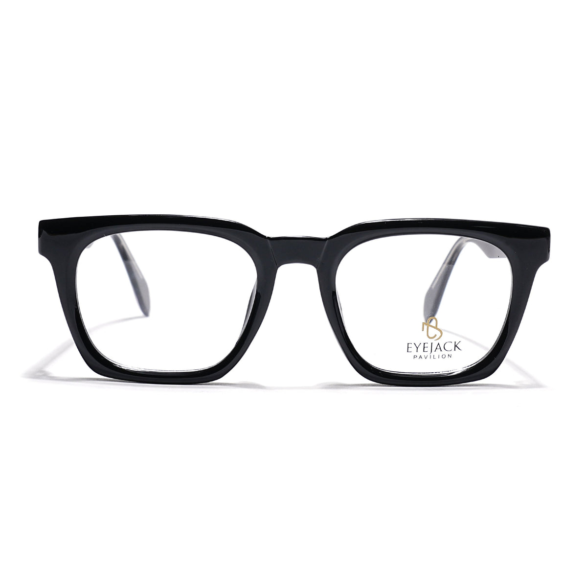 Eyejack Shine Black Wayfarer Eyeglasses for Men & Women (163008FCL2292)