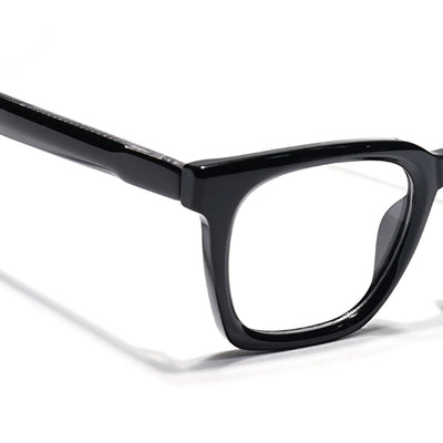 Eyejack Shine Black Wayfarer Eyeglasses for Men & Women (163008FCL2292)