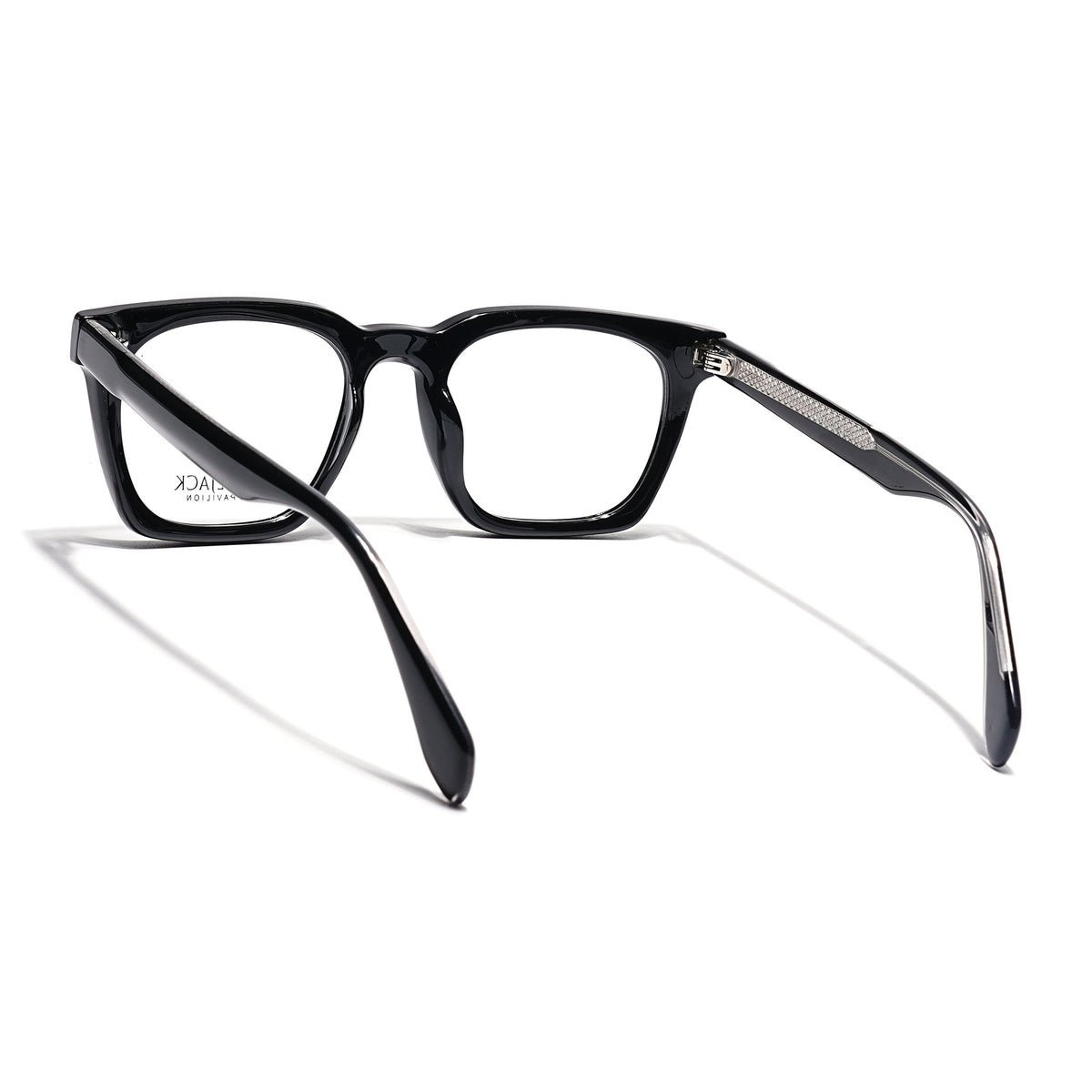 Eyejack Shine Black Wayfarer Eyeglasses for Men & Women (163008FCL2292)