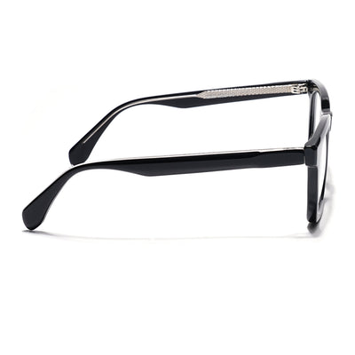 Eyejack Shine Black Wayfarer Eyeglasses for Men & Women (163008FCL2292)