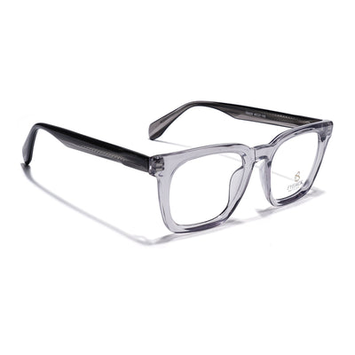Eyejack Grey Wayfarer Eyeglasses for Men & Women (163008FCL2294)