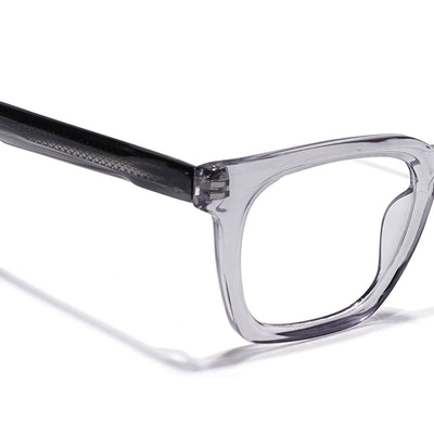 Eyejack Grey Wayfarer Eyeglasses for Men & Women (163008FCL2294)