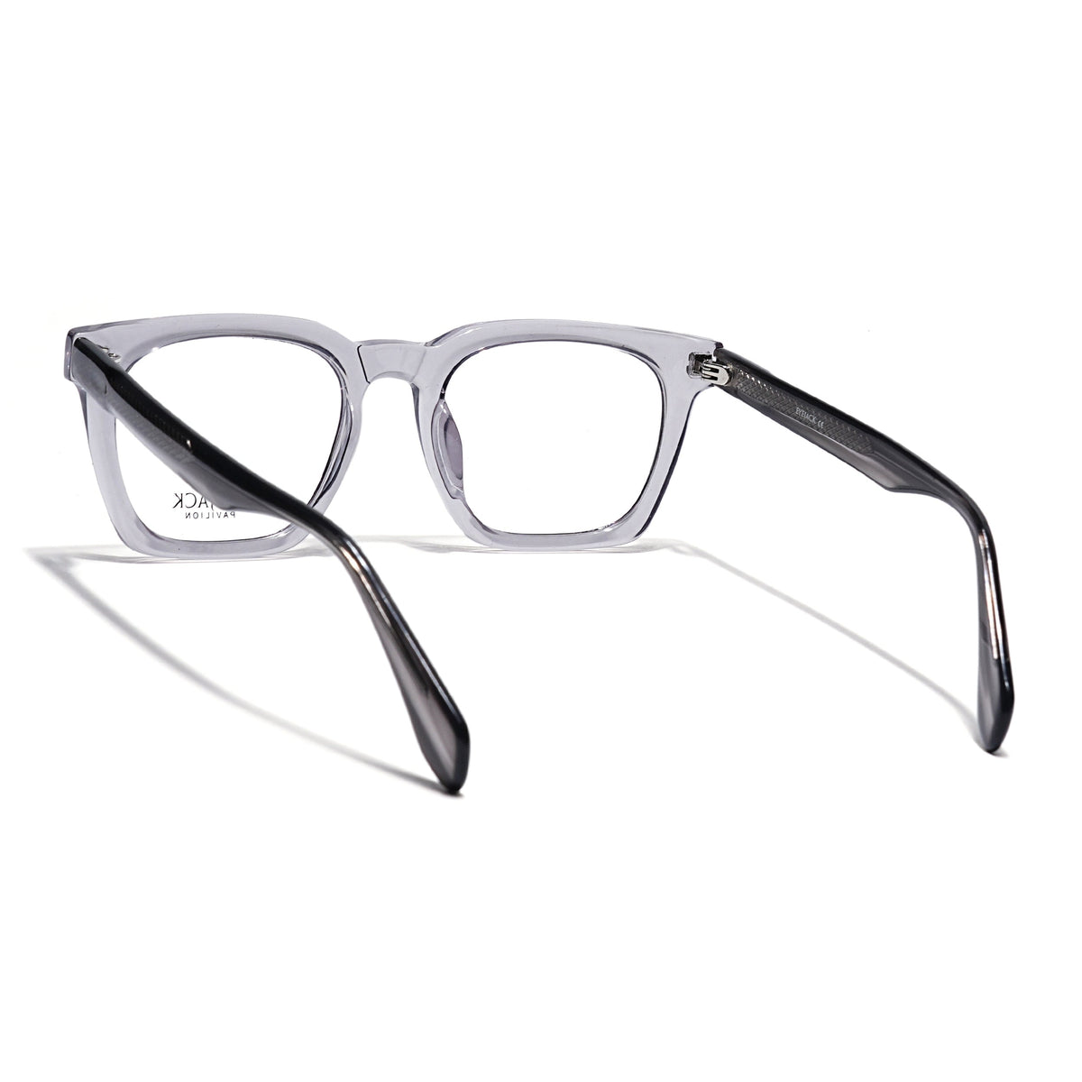 Eyejack Grey Wayfarer Eyeglasses for Men & Women (163008FCL2294)