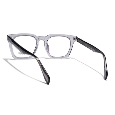 Eyejack Grey Wayfarer Eyeglasses for Men & Women (163008FCL2294)