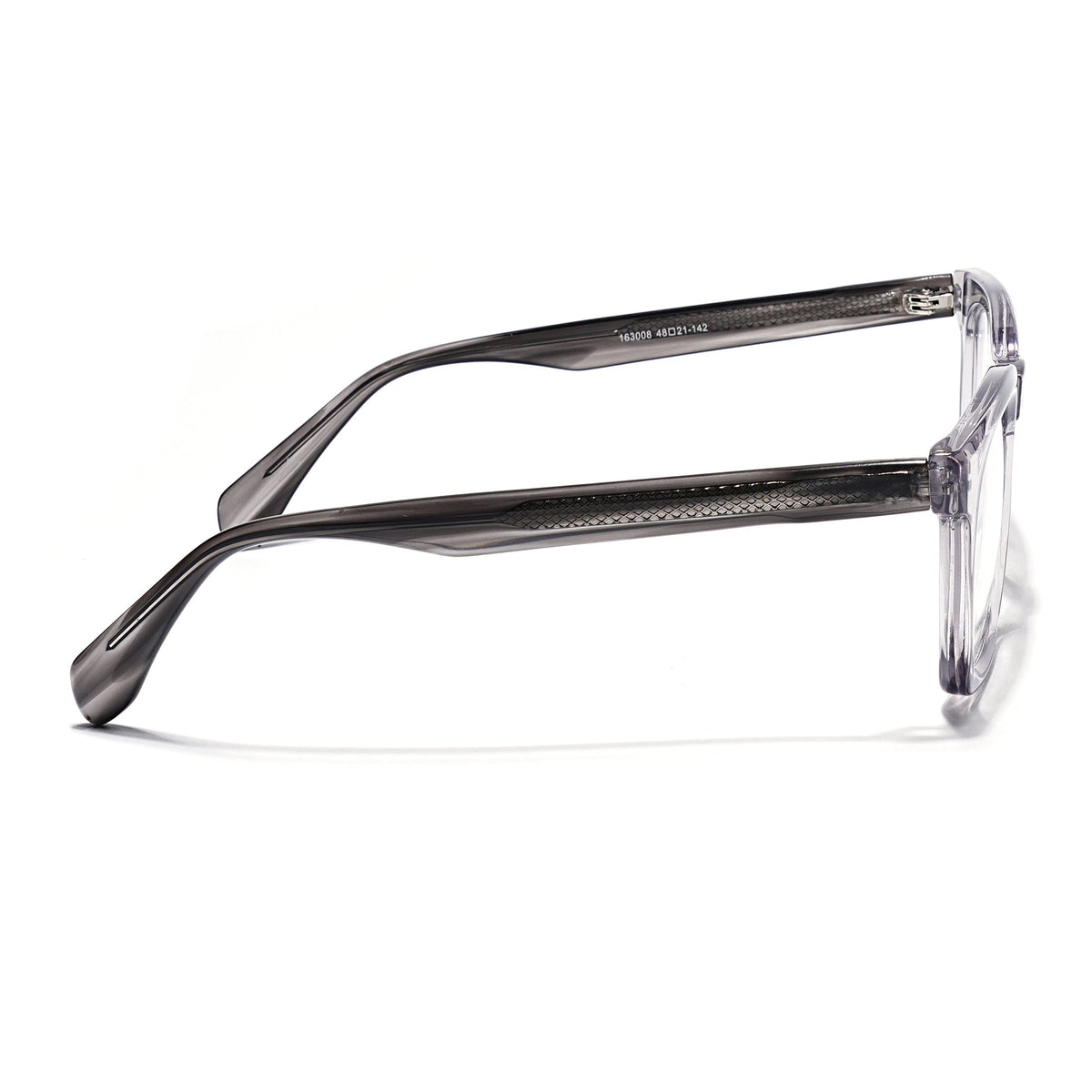 Eyejack Grey Wayfarer Eyeglasses for Men & Women (163008FCL2294)