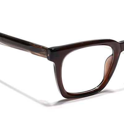 Eyejack Brown Wayfarer Eyeglasses for Men & Women (163008FCL2295)