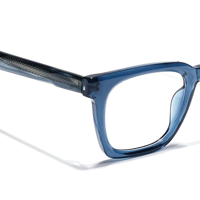 Eyejack Blue Wayfarer Eyeglasses for Men & Women (163008FCL2297)
