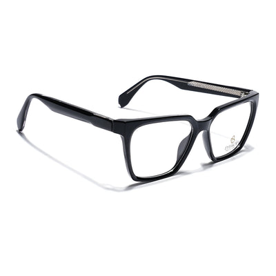 Eyejack Shine Black Wayfarer Eyeglasses for Men & Women (163009FCL2300)