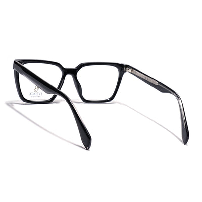 Eyejack Shine Black Wayfarer Eyeglasses for Men & Women (163009FCL2300)